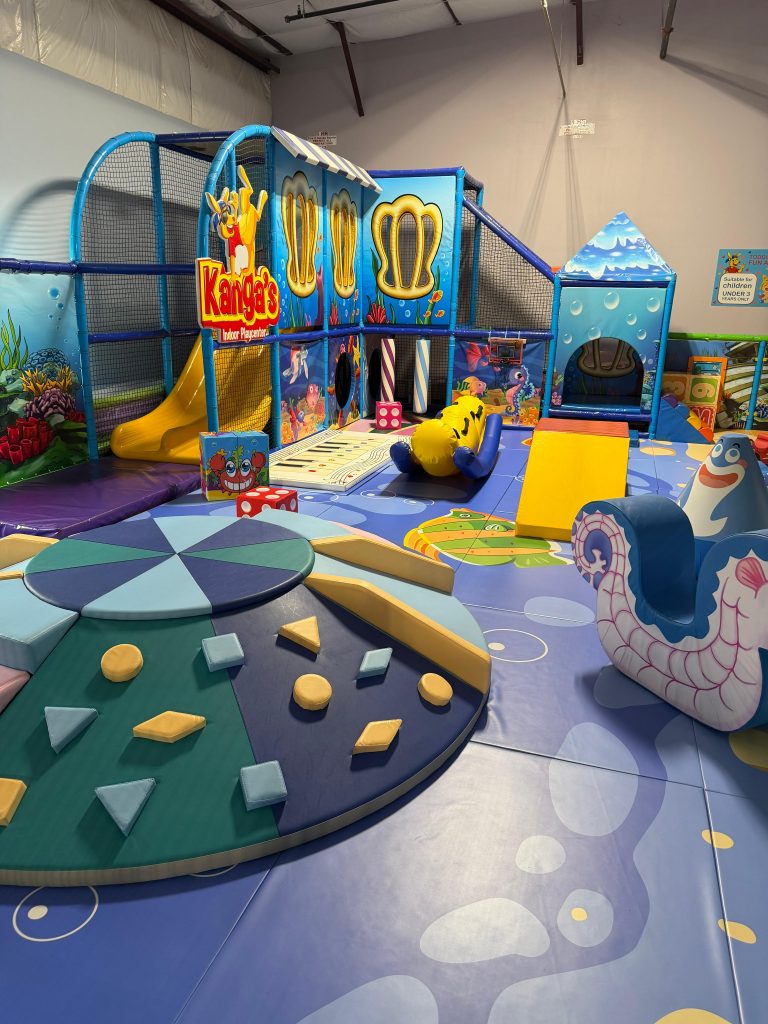 Explore, climb, slide, and play! Our toddler area is designed for safe indoor fun for kids ages 1–2 at Kangas Indoor Playcenter Woodlands.