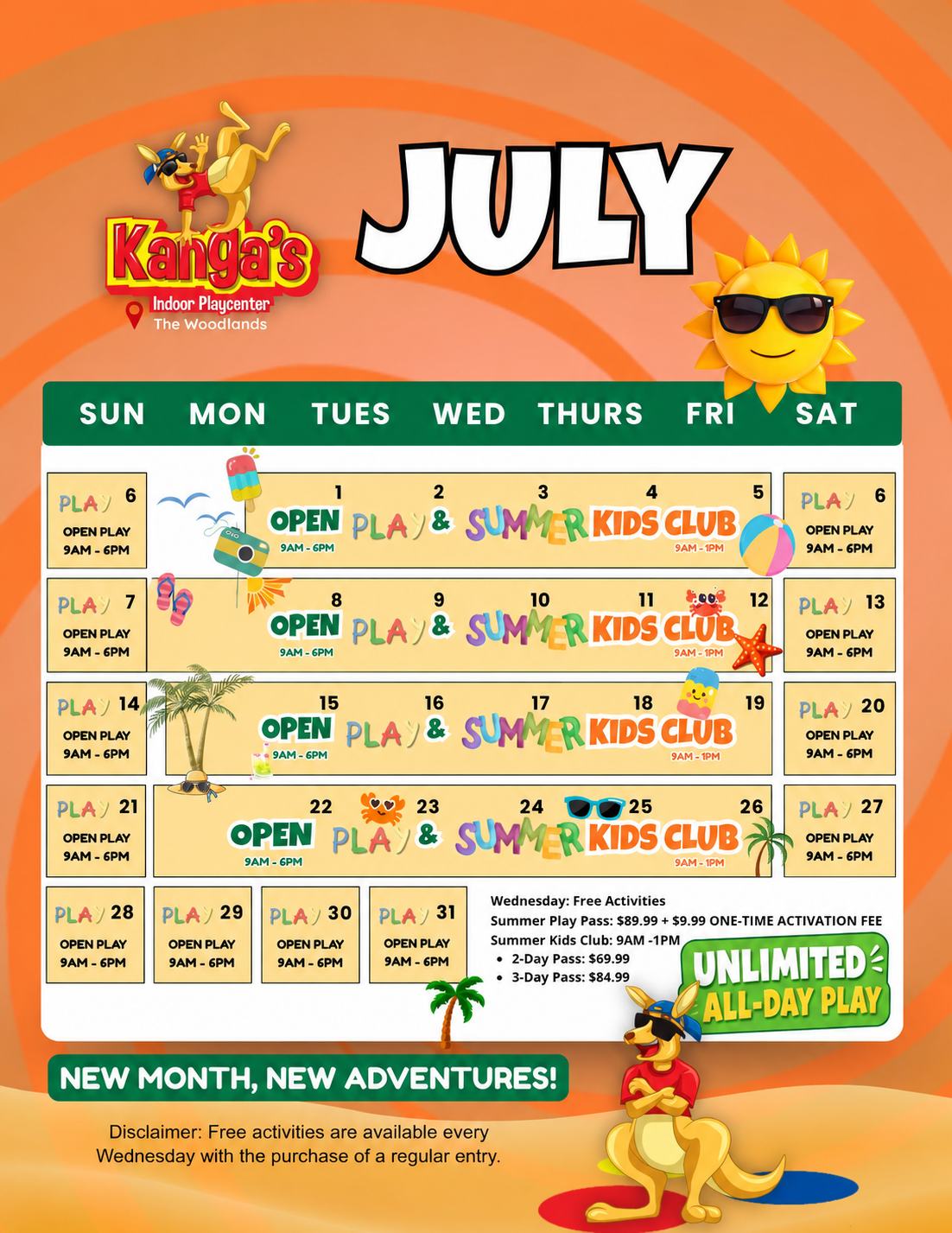 July is here, and summer fun is waiting at Kangas!