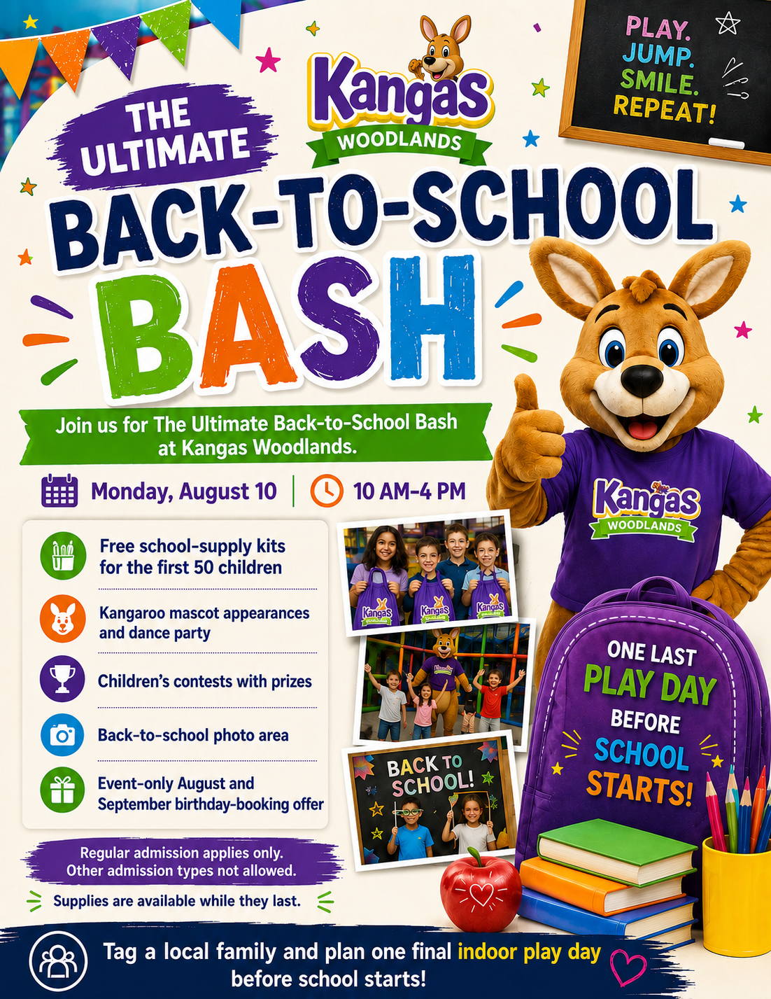 Back-to-School Bash – August 10