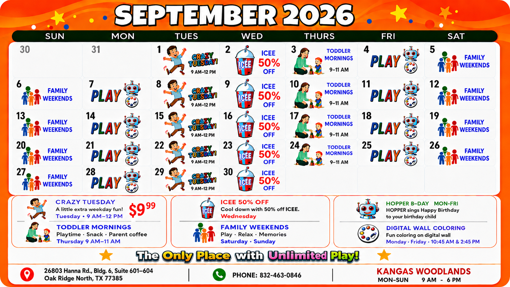 SEPTEMBER CALENDAR